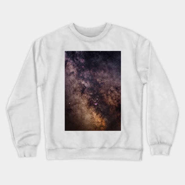 Galactic core of the Milky Way Crewneck Sweatshirt by naturalis